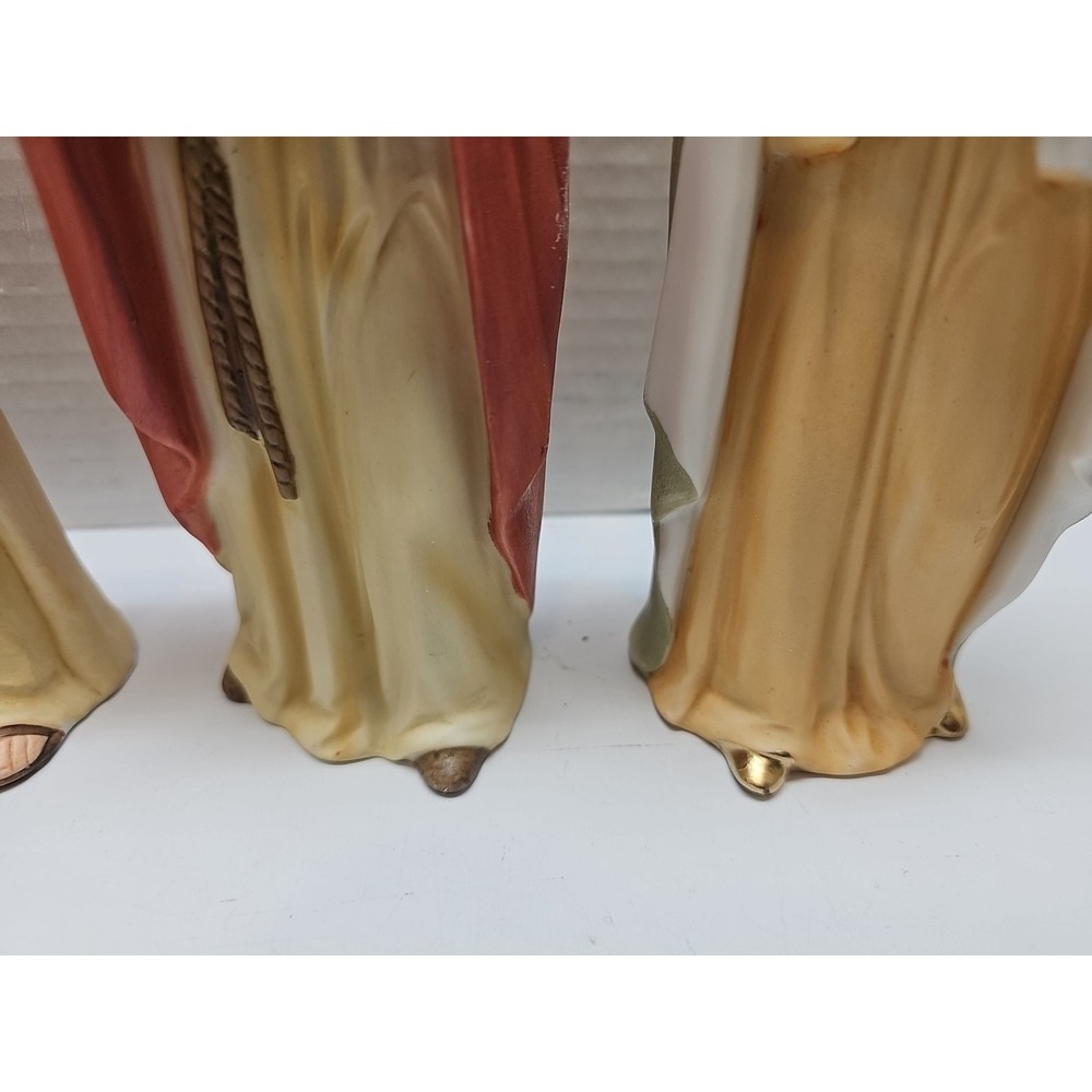 Vintage Homco Nativity 5260 Complete Set 10 Pieces Porcelain Bisque Matte Finish - Picture 5 of 13